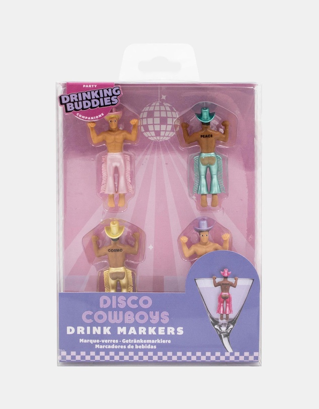 NPW - Disco Cowboy Drink Markers Set of 4