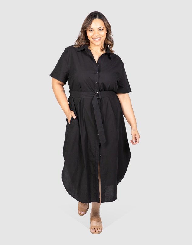 Love Your Wardrobe - Molly Poplin Shirt Dress