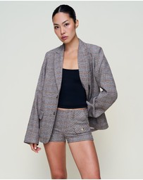 Guizio - Patch Pocket Tartan Shorts