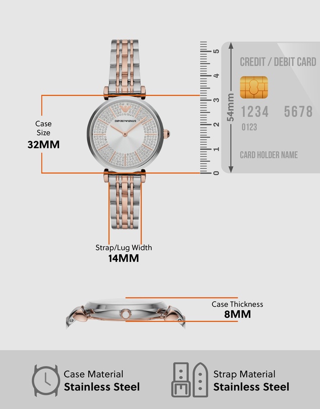 Emporio Armani - Emporio Armani Two Tone Watch AR11537