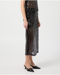 Third Form - Reflection Sequin Midi Skirt