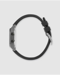 Maxum - Raglan Tide Watch – Gunmetal Case, Black Dial & Black Silicone Strap