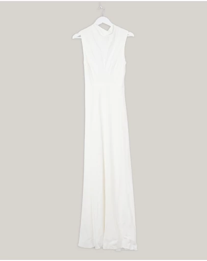 Revibe - Repaired Shona Joy Rio Cowl Open Back Maxi Dress - AU 10