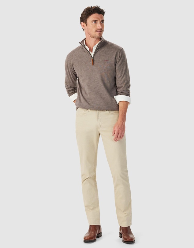 R.M.Williams - Ernest Merino 1/4 Zip Knit Jumper
