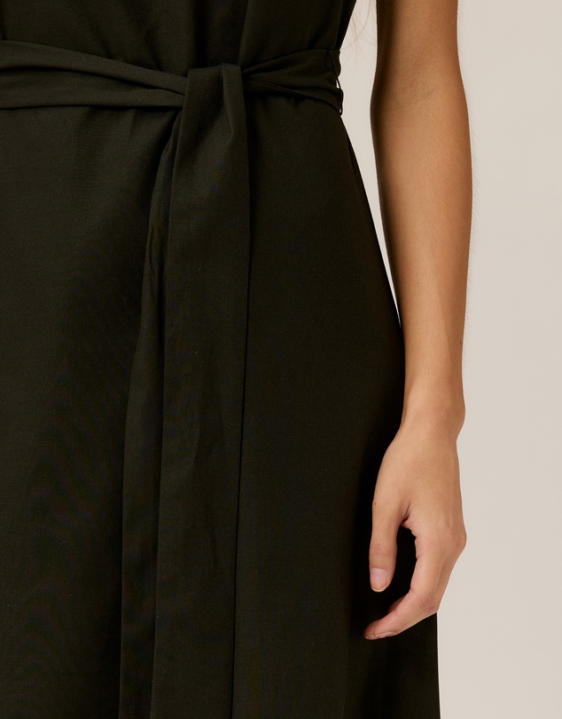 Tussah - Olive One Shoulder Midi Dress