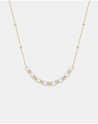Ania Haie - Gold Sparkling Braided Shell Pearl Necklace