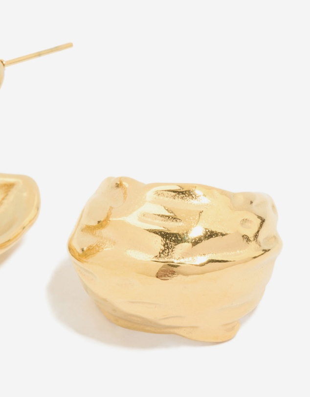 Lovisa - Waterproof Gold Plated Stainless Steel Curved Hoop Earrings