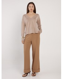 Fate + Becker - Oriane Sparkle V-Neck Knit