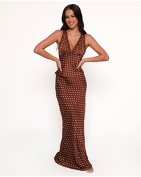 Petal & Pup - Velman Skirt - Brown Polka Dot
