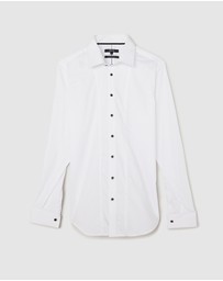 Politix - Slim Long Sleeve Panelled Formal Shirt
