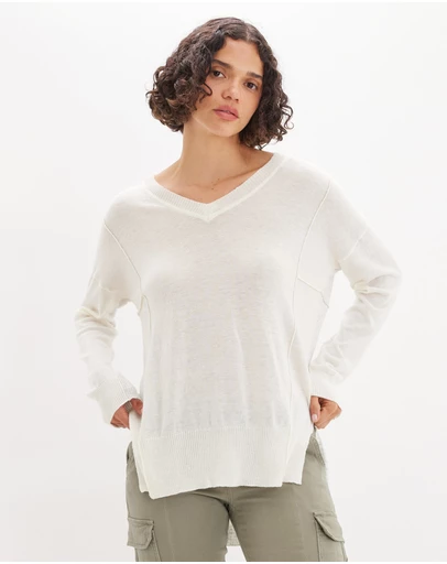 Amelius - Davina Contrast Knit Top