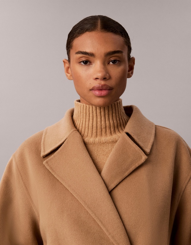 Calvin Klein - Wool Blend Wrap Coat
