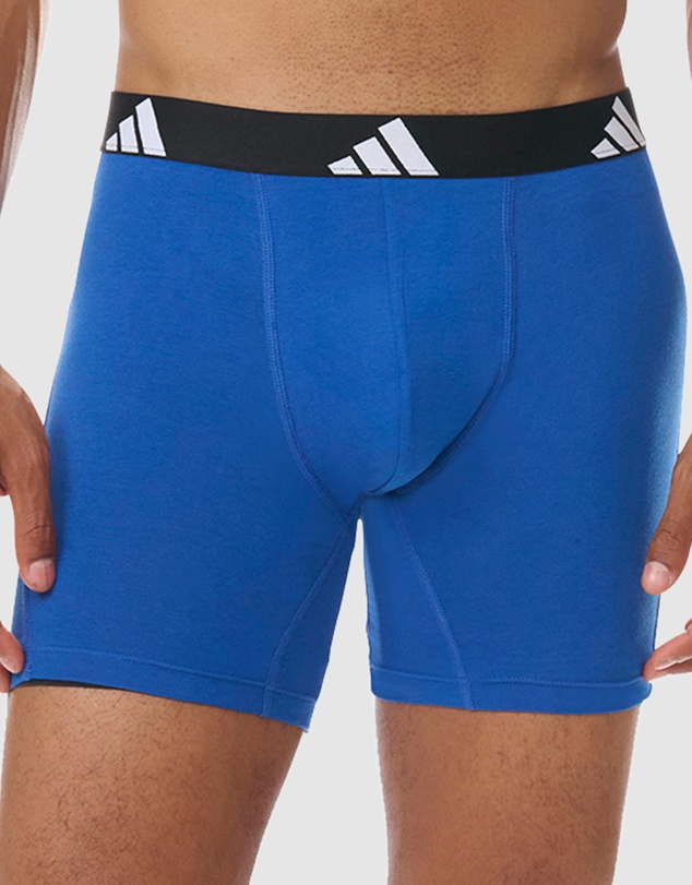 adidas Sportswear - 3 Pack Active Flex Cotton Boxer Brief Underwear
