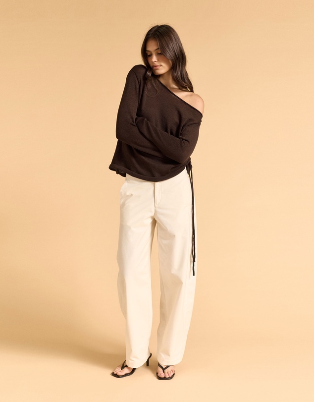 MVN - Rouched Side Knit Top