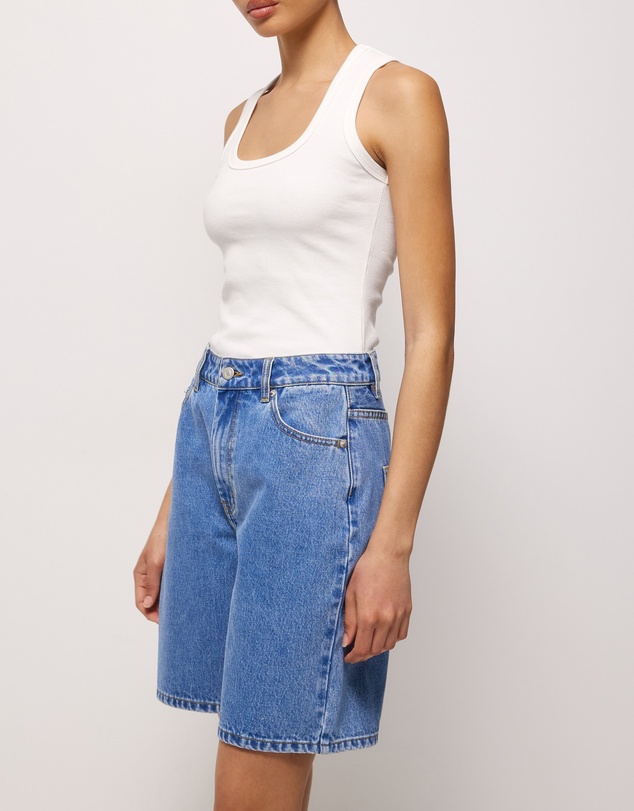 AERE - Longline Denim Shorts