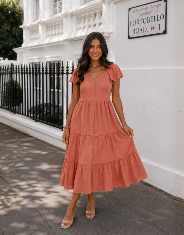 Esther & Co - Celie Dress - Rust