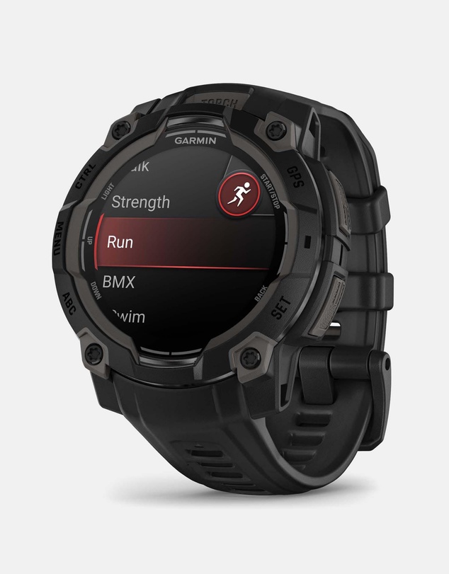 Garmin - Instinct 3 45mm AMOLED Black Bezel with Black Band