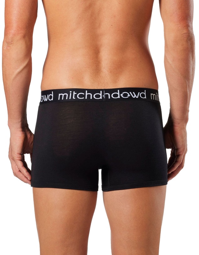 Mitch Dowd - Mens Bamboo Trunk 3 Pack - Black