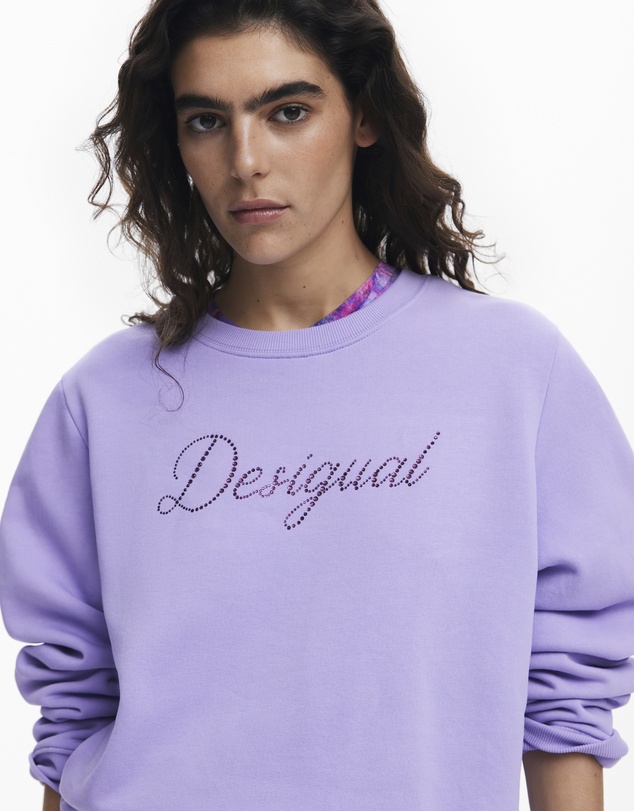 Desigual - Strass logo sweatshirt