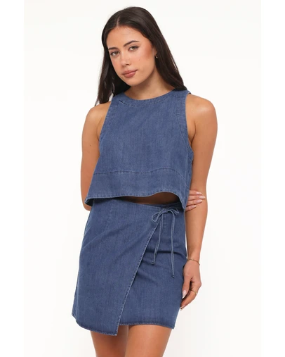 Petal & Pup - Siena Top - Medium Wash Denim