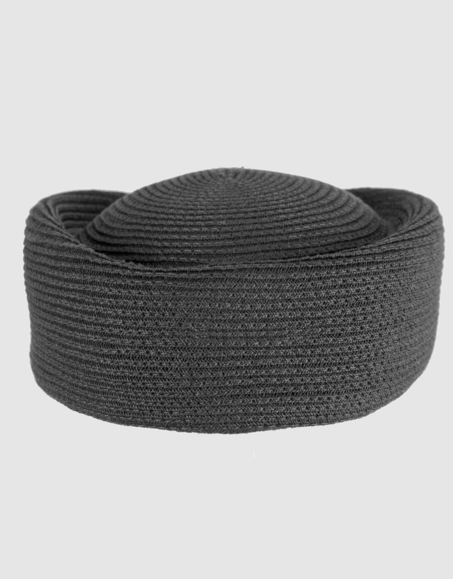 Max Alexander - Black Braid Pillbox Hat