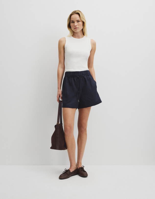 Country Road - Pull On Linen Short