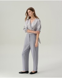 IDA+S - Juliette Satin Wrap Blouse