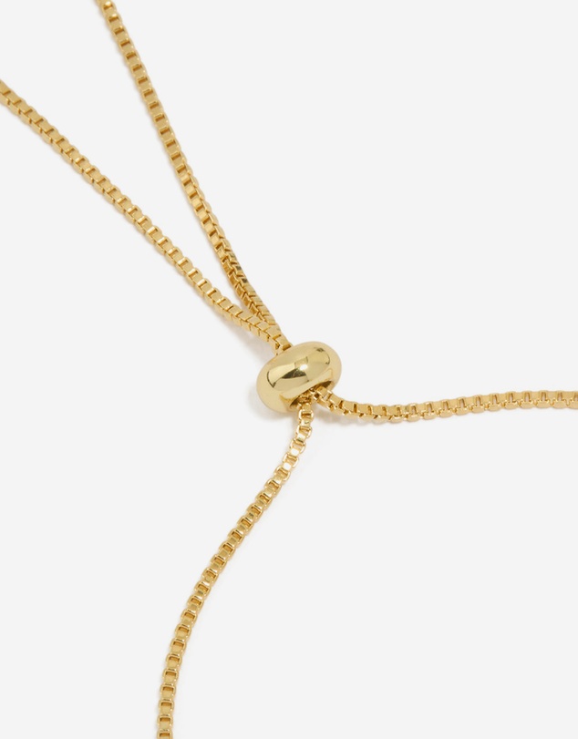 Lovisa - Gold Plated Cubic Zirconia Flower Inlay Toggle Bracelet