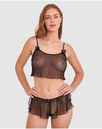 Bras N Things - Night Games Com-Pleat Me Cami - Black