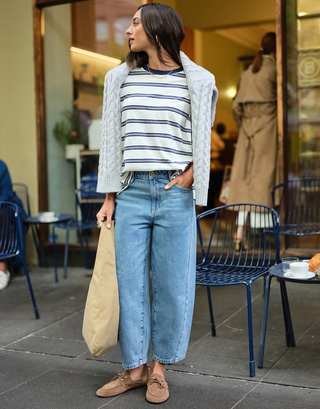 Ceres Life - Maggie Tapered Barrel Jean