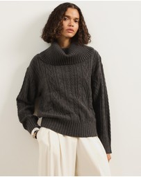 Atmos&Here - Zuri Cable Knit Sweater
