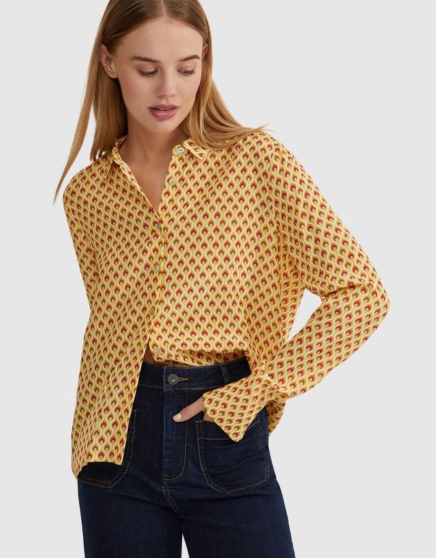 Oxford - Poppy Printed Blouse