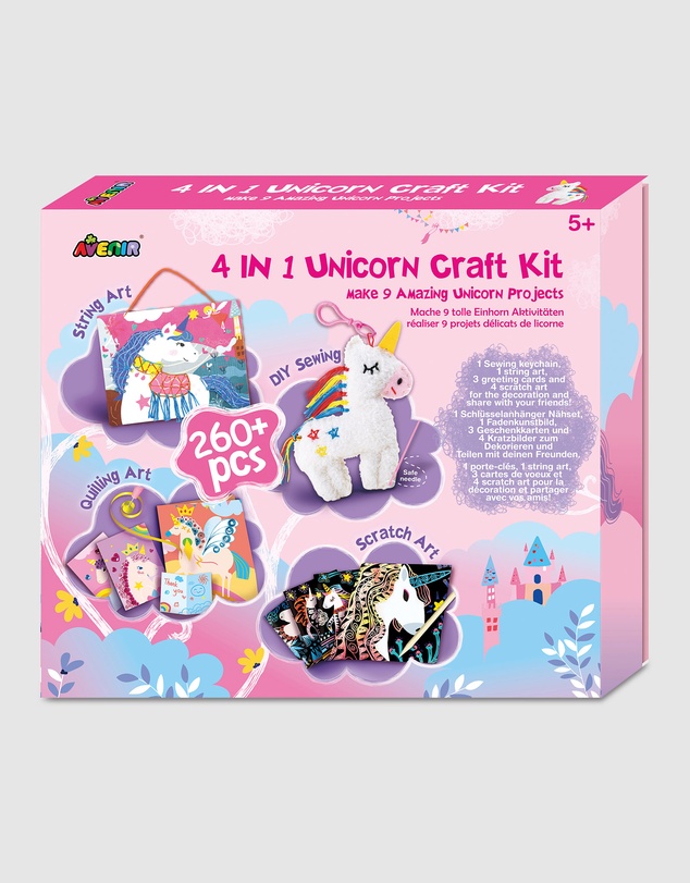 Avenir - 4 in 1 Unicorn Craft Kit