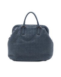 Pre-Loved by Azura Reborn - Pre-Loved Nappa Intrecciato Frame Top Handle Bag