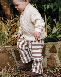 Kynd Baby - Stripe Pant in Brown Stripe