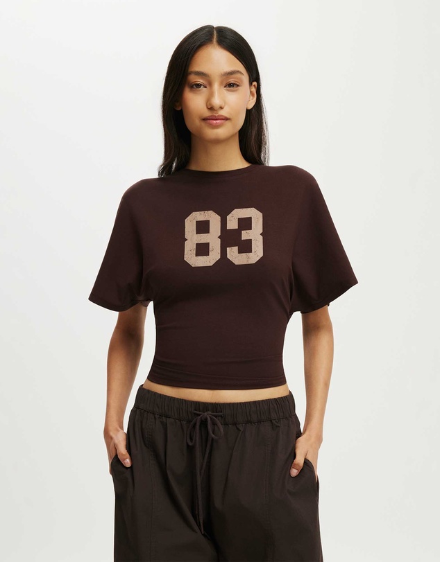 Cotton On - Graphic Batwing Short Sleeve Tee
