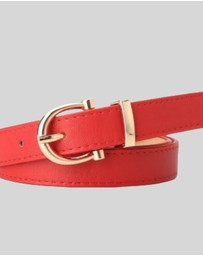KAJA Clothing - Needle Buckle Belt - Red