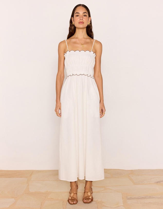 MINKPINK - Laurel Scallop Edge Midi Dress