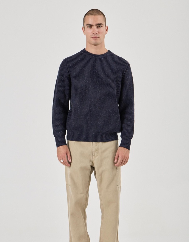 Rolla's - Fishermans Tweed Crew - Navy