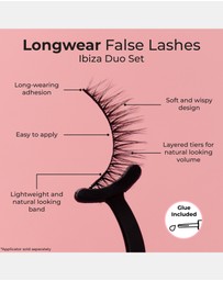MCoBeauty - Longwear False Lashes Natural Duo Set - Ibiza
