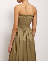AERE - Aminta Strapless Midi Dress