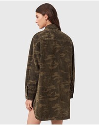AllSaints - Faye Flocked Dress