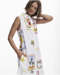 Desigual - Postcard shirt dress