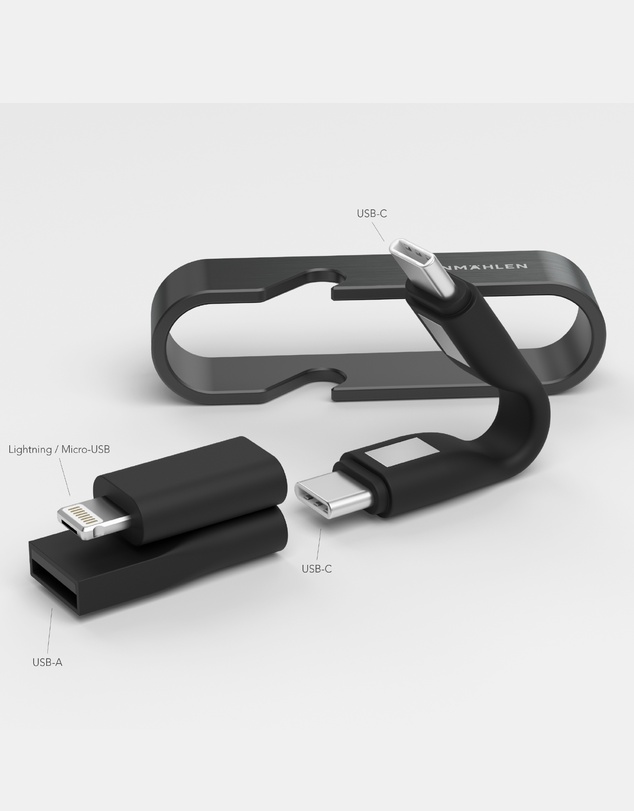 Vonmahlen - HIGH SIX - All In One Compact Keychain Universal Charging Cable