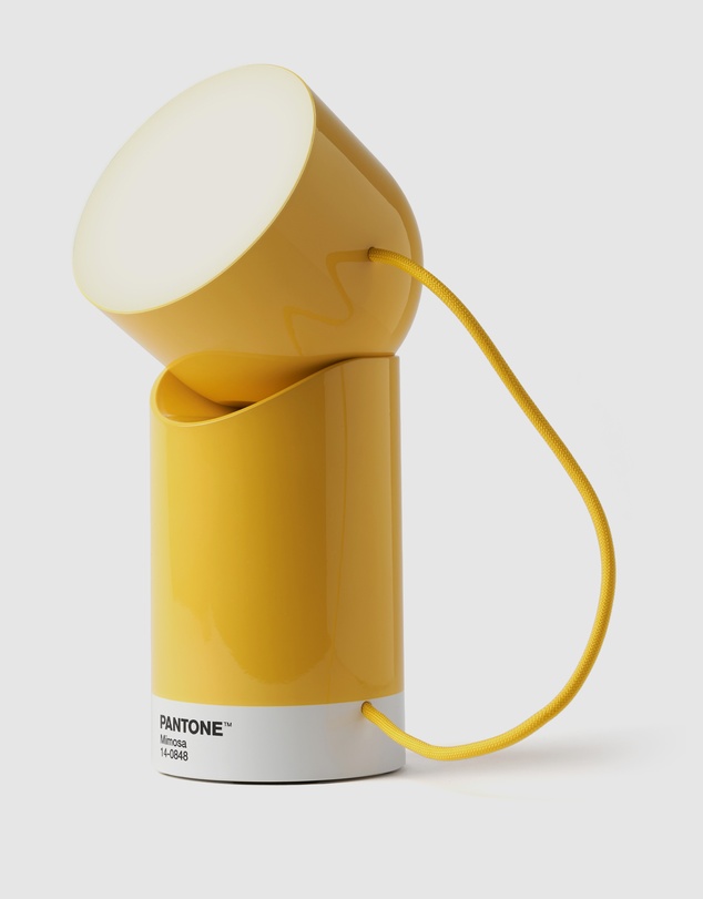 Lexon - Lexon Orbe Portable Led Lamp With Moving Head PANTONE - Yellow