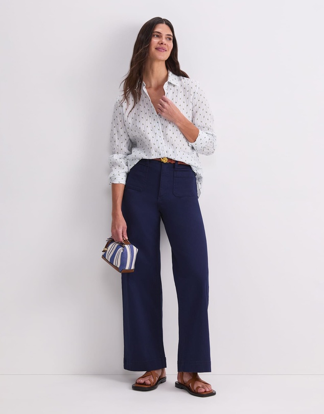 Sportscraft - Hampton Stripe Linen Shirt