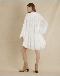 Amelius - Isabelle Ramie Tiered Mini Dress