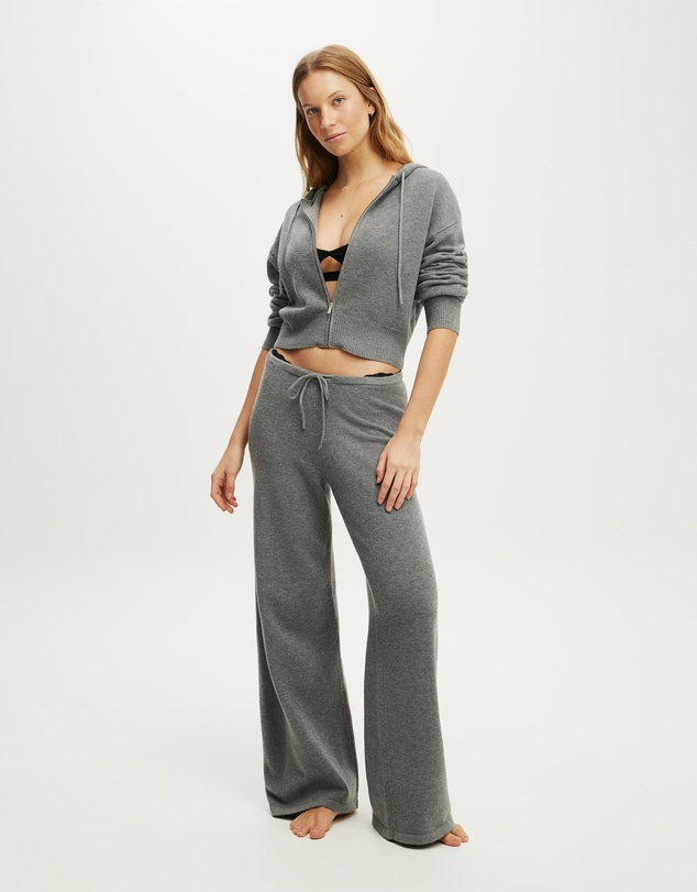 Cotton On Body - Hooded Zip Up Knit Cardi