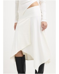 Alice In The Eve - Ashley Ribbed Assymetrical Wrap Skirt