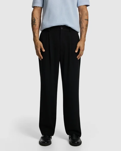 yd. - Brooks Pleated Wide Chino
